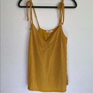 Socialite Yellow Striped Tank